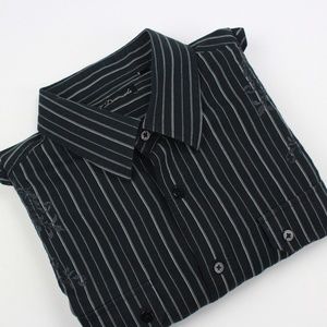 7 Diamonds Mens Fitted Button Down Embroidered 2XL